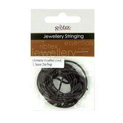AussieSuperStore Jewellery Making Supplies JF Cord Genuine Leather 1.5mm (in 2 colors) Cord Genuine Leather 1.5mm | Jewellery Making Stringing Material